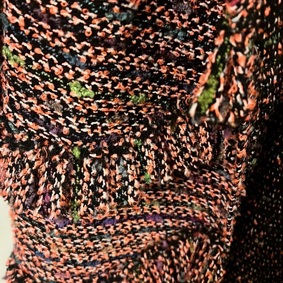 Weannabe colorful cardigan sweater with tie - Picture 5 of 6